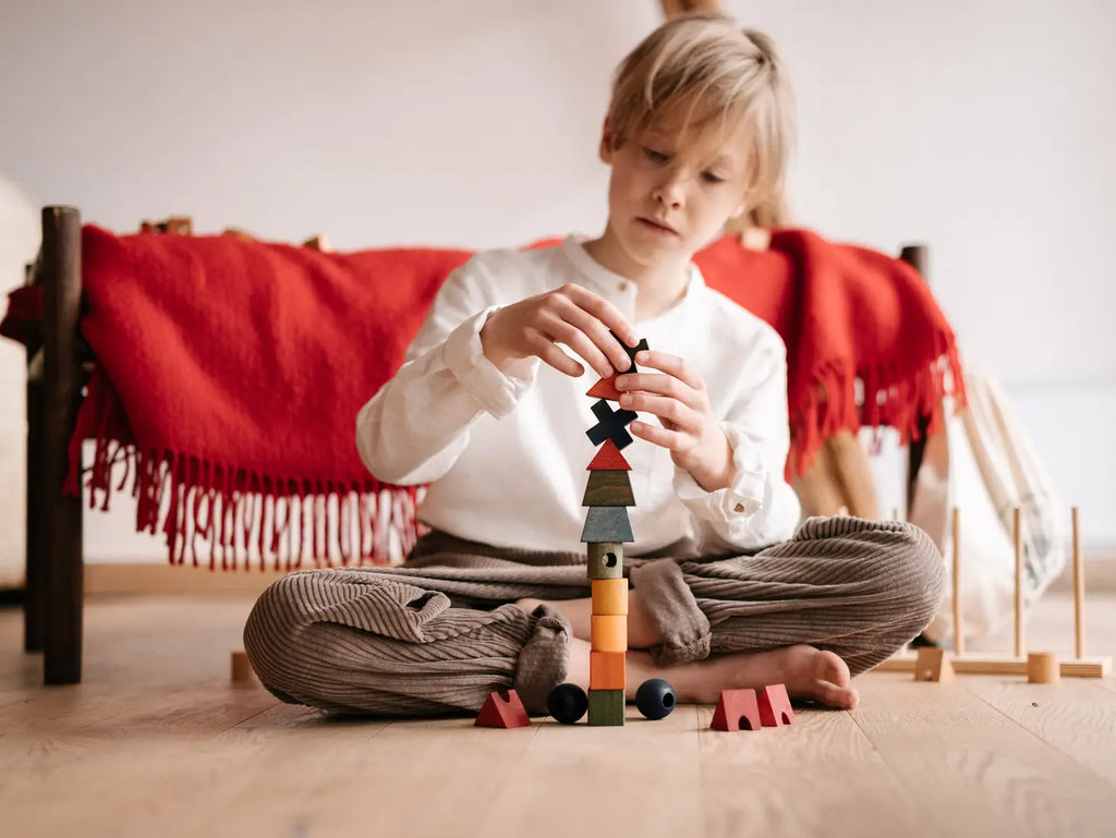 Montessori Stapelspielzeug - Regenbogen