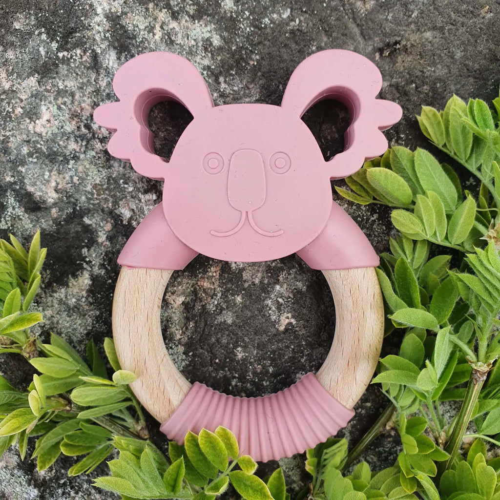 Beißring Koala - dusty rose