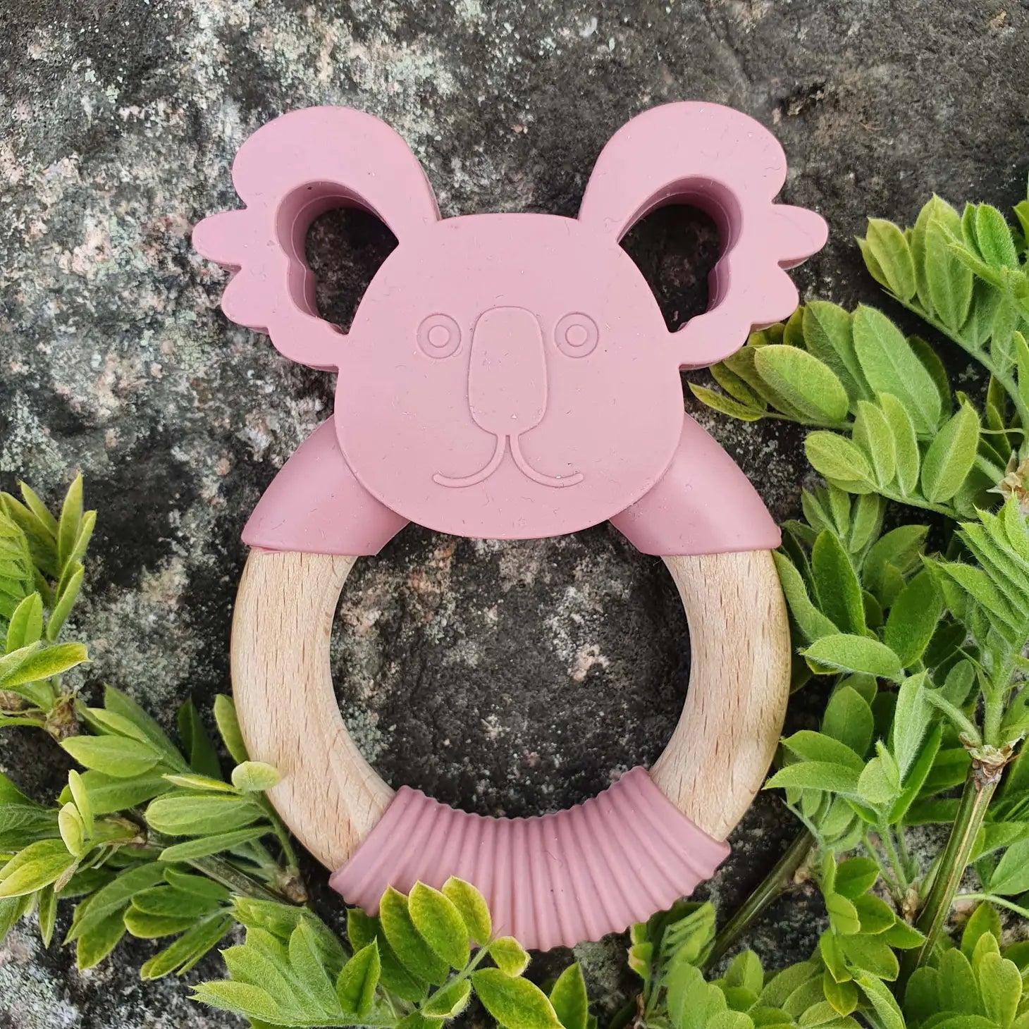 Beißring Koala - dusty rose