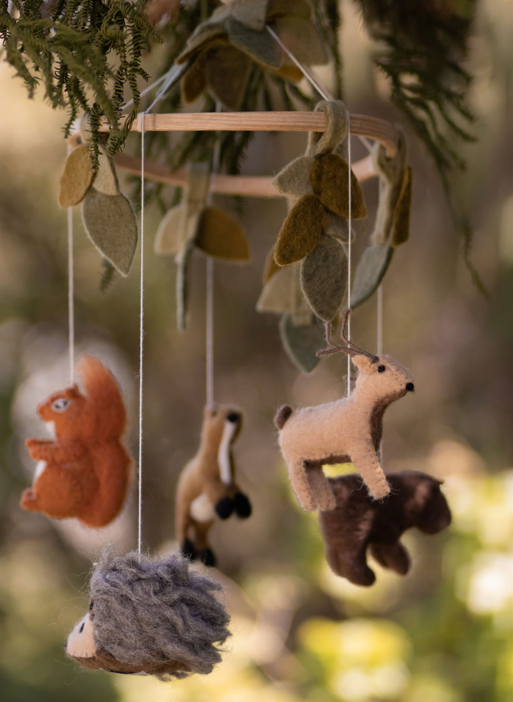 Baby Mobile - Woodland Leaves