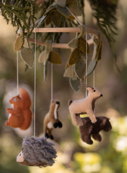 Baby Mobile - Woodland Leaves