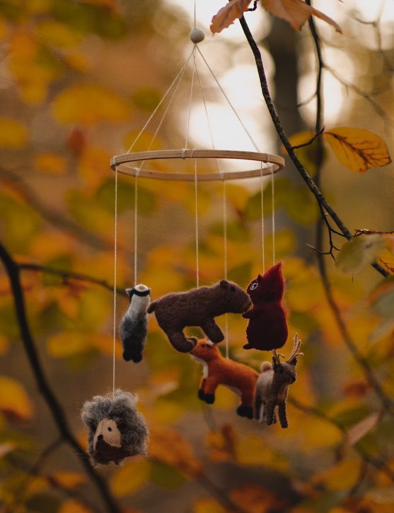 Baby Mobile - Woodland Leaves