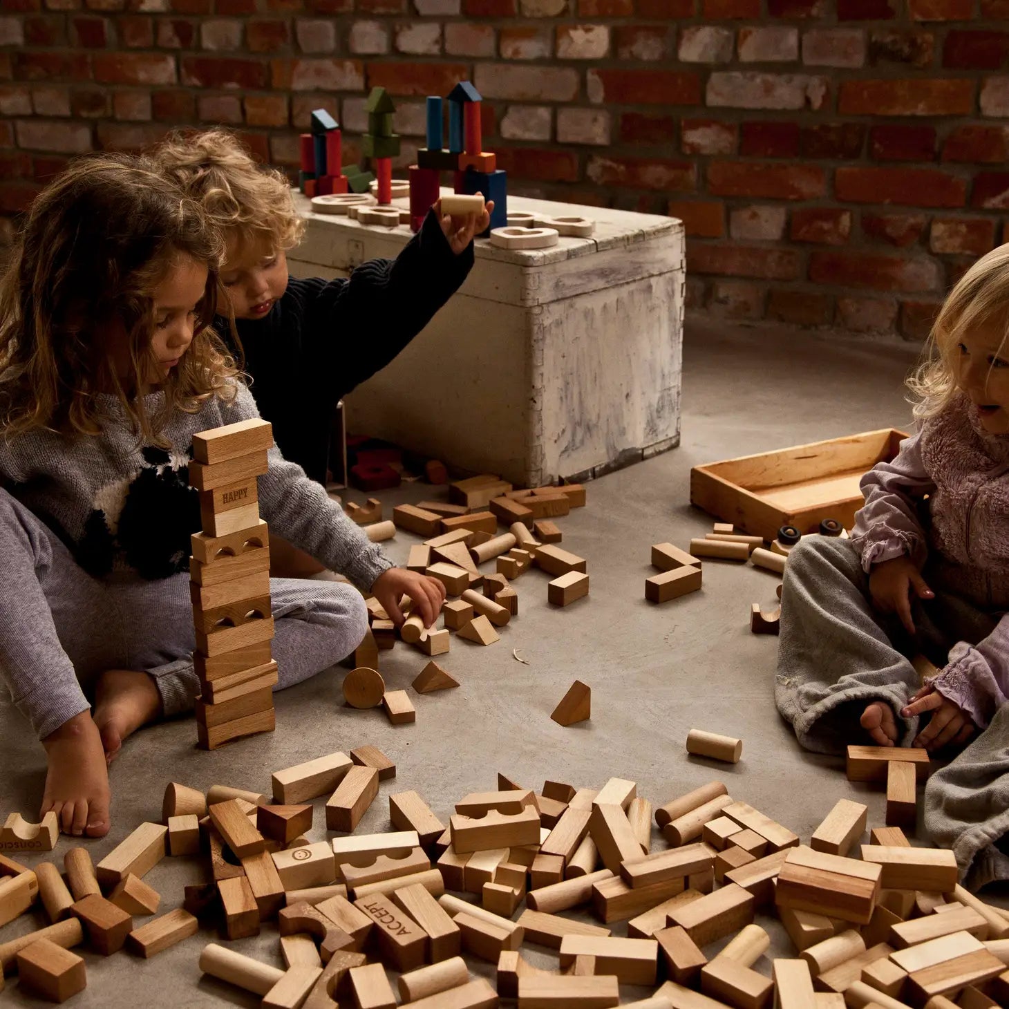 Montessori Holzklötze - natur