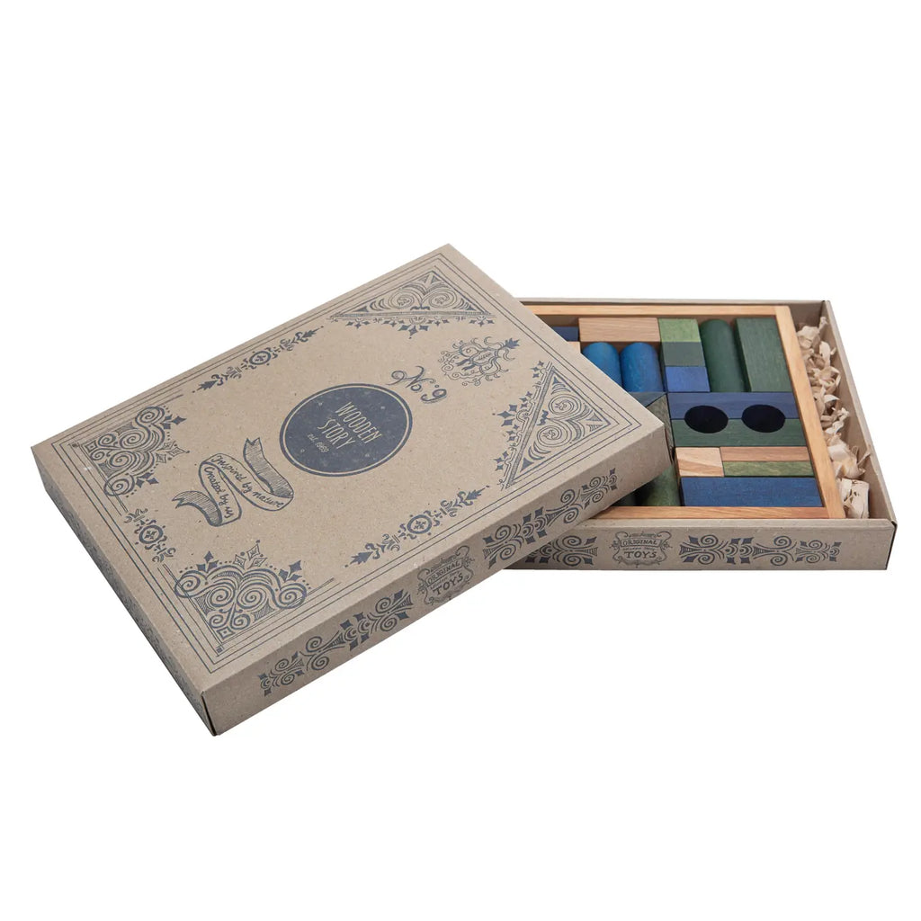 Montessori Holzklötze - blau