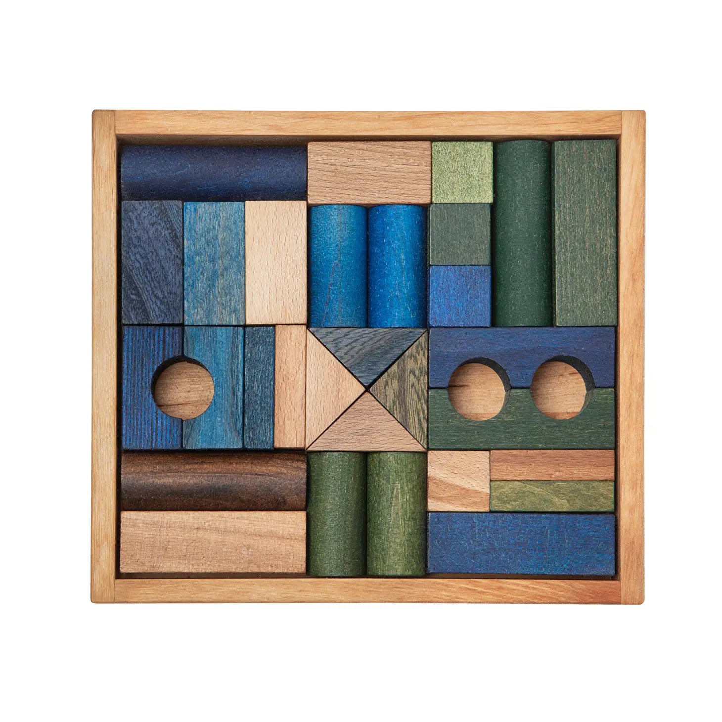 Montessori Holzklötze - blau