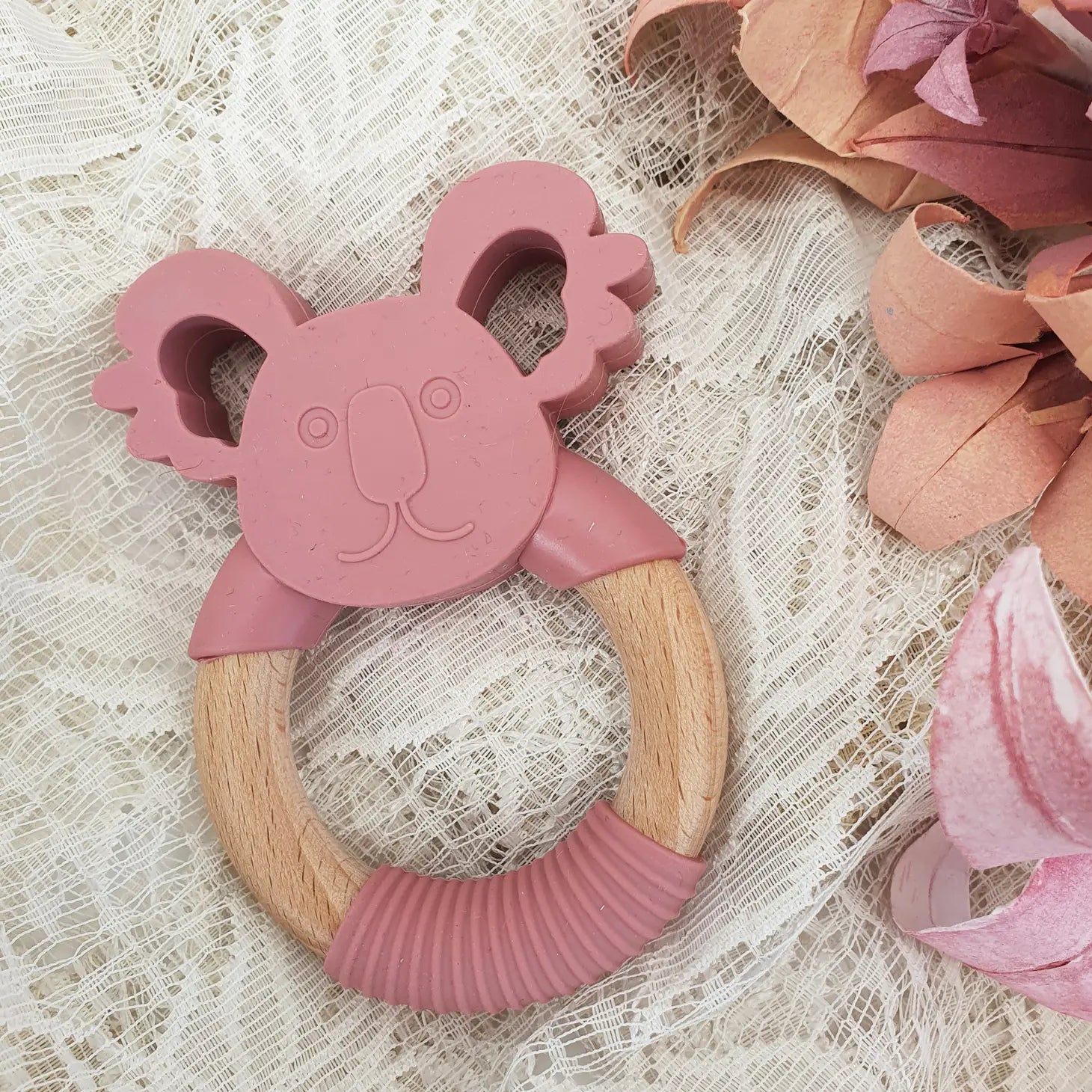 Beißring Koala - dusty rose