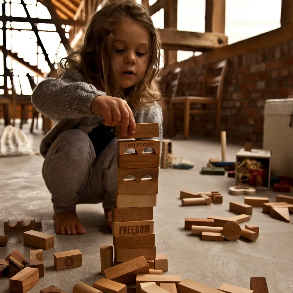 Montessori Holzklötze - natur
