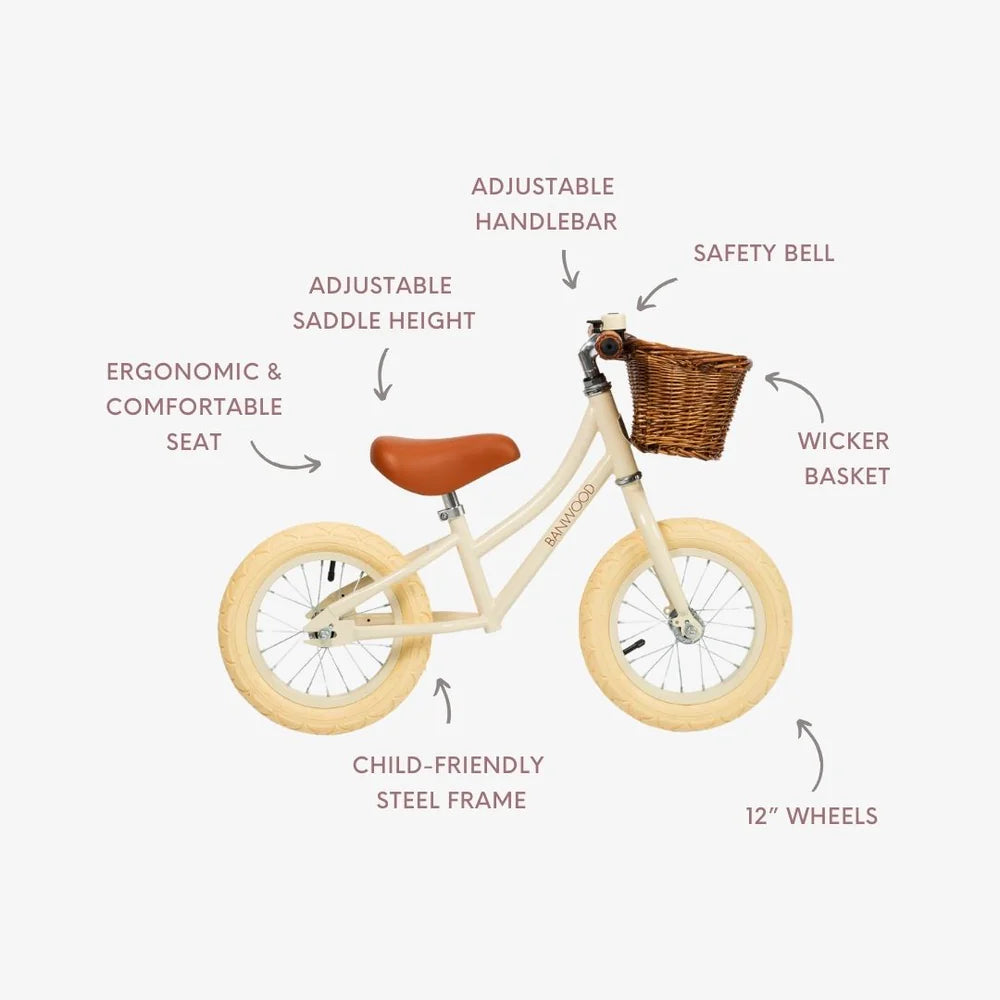 Banwood Laufrad First Go - Creme