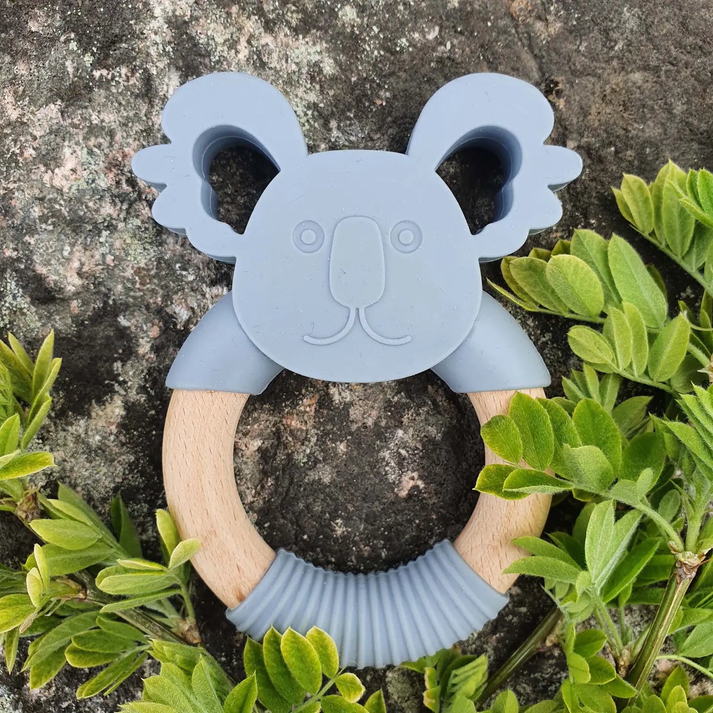 Beißring Koala - dunkelgrau