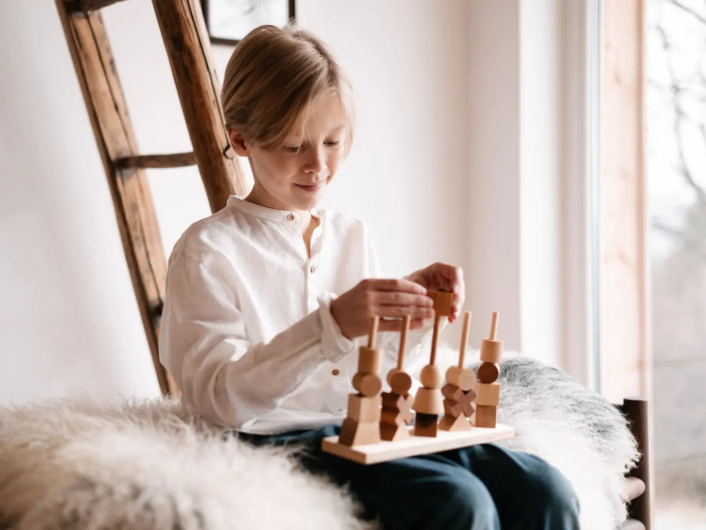 Montessori Stapelspielzeug - Natur