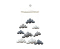 Baby Mobile - Grey Clouods