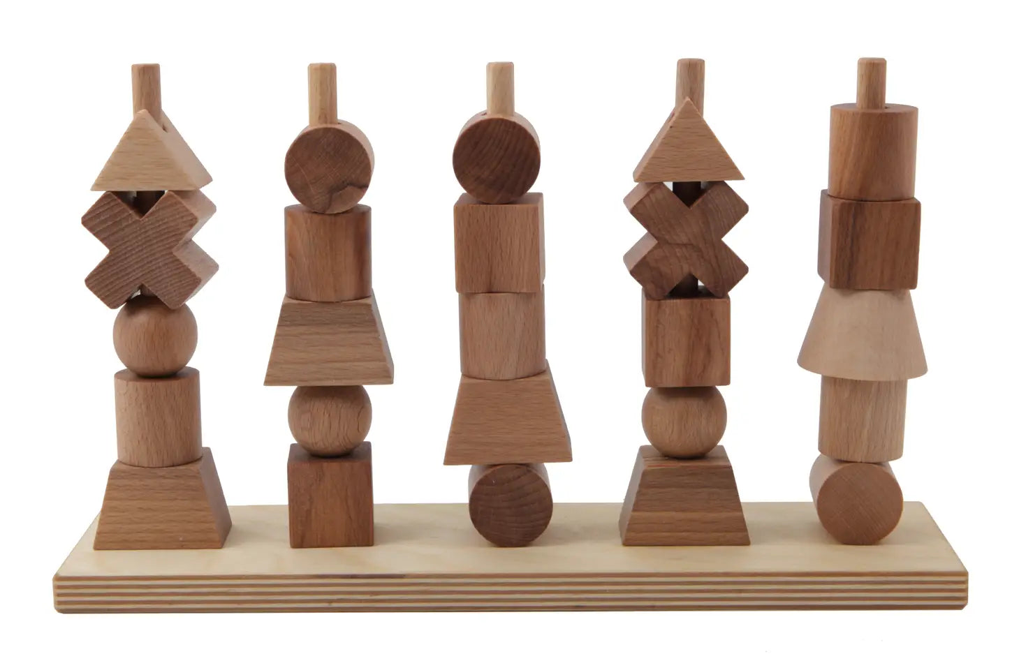 Montessori Stapelspielzeug - Natur