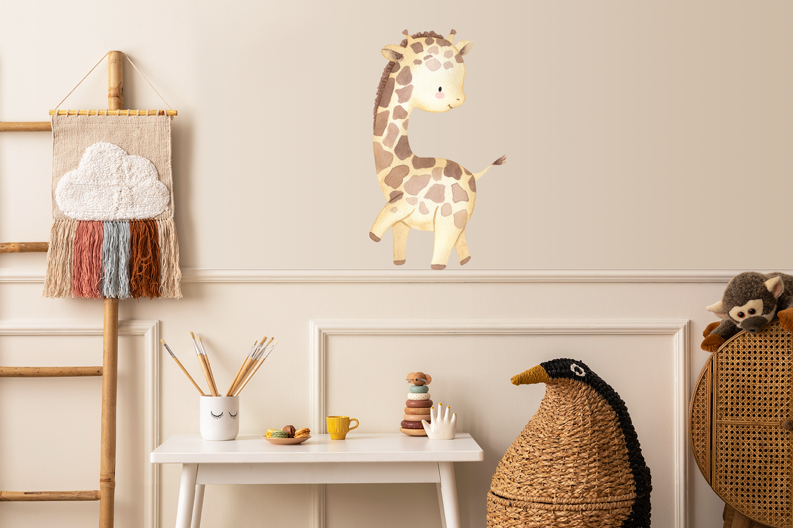 Wandsticker Aufkleber Giraffe