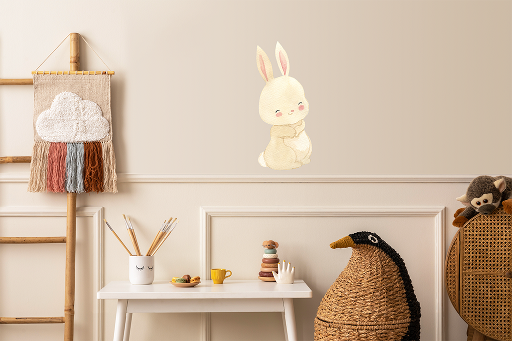 Wandsticker Aufkleber Hase