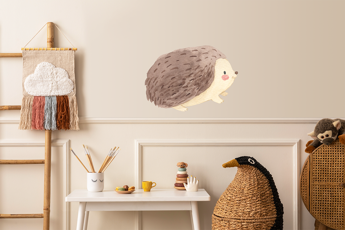 Wandsticker Aufkleber Igel