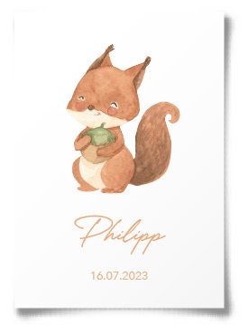 Kinderposter personalisiert mit Name