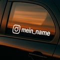 Instagram Autoaufkleber personalisiert