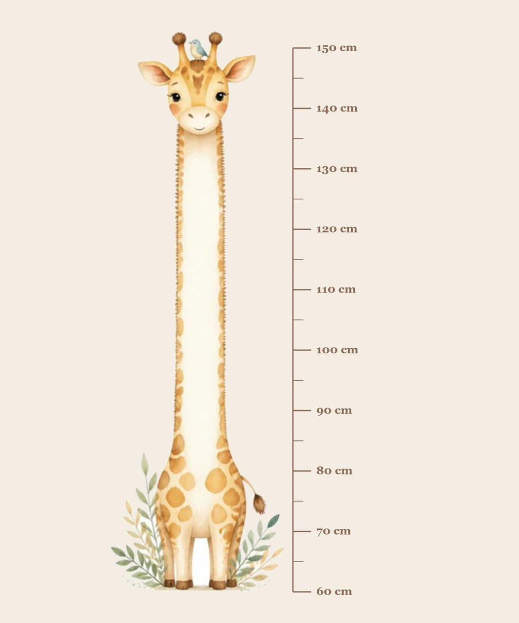 Messlatte Kinder Giraffe Wandsticker