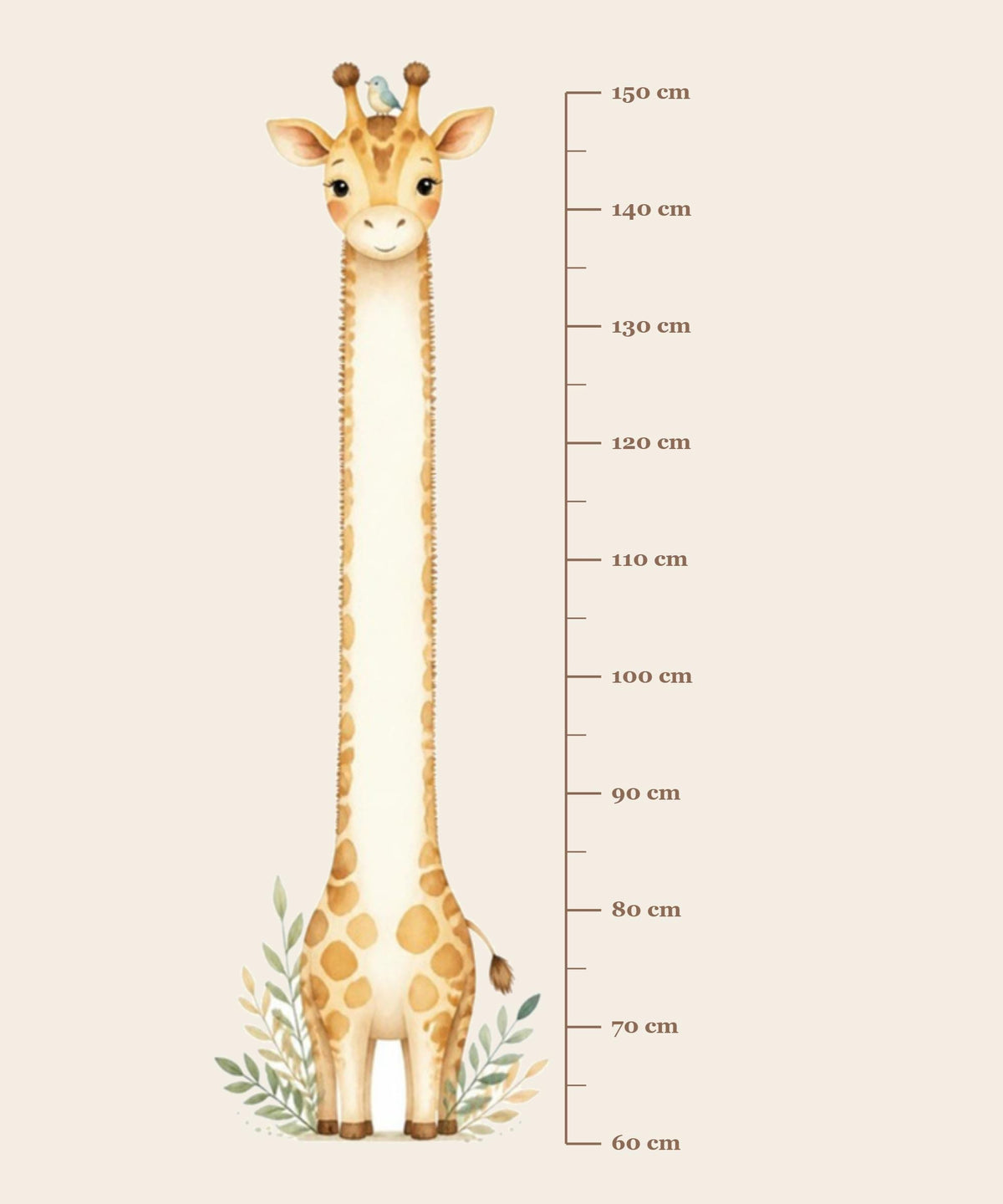Messlatte Kinder Giraffe Wandsticker