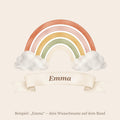 Wandsticker Regenbogen mit Name