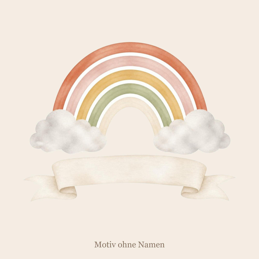 Wandsticker Regenbogen mit Name