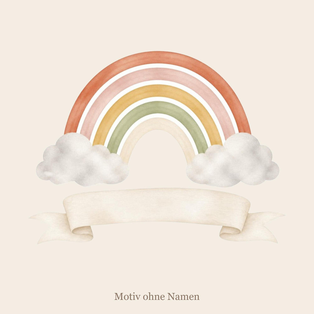 Wandsticker Regenbogen mit Name