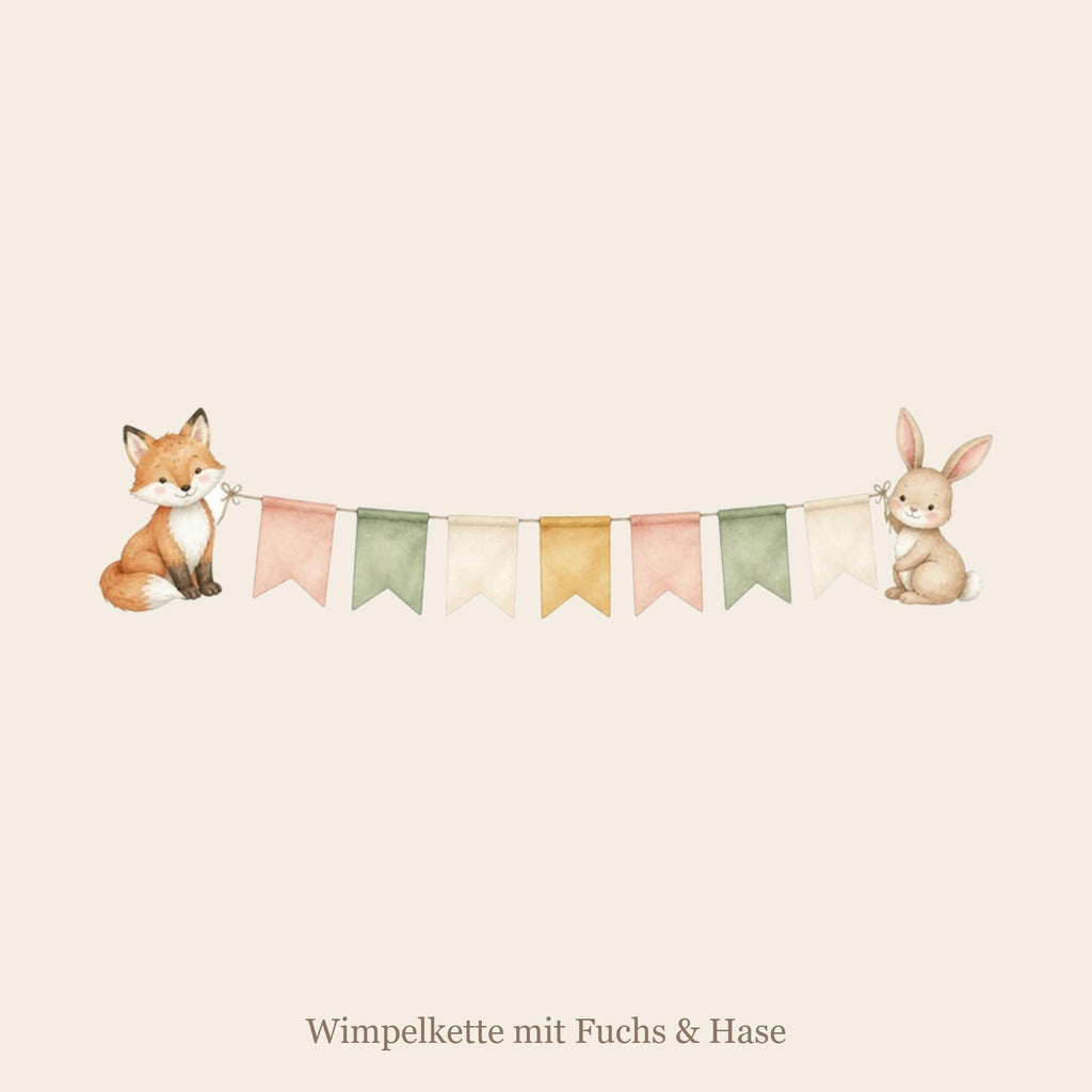 Wimpelkette Wandsticker mit Name