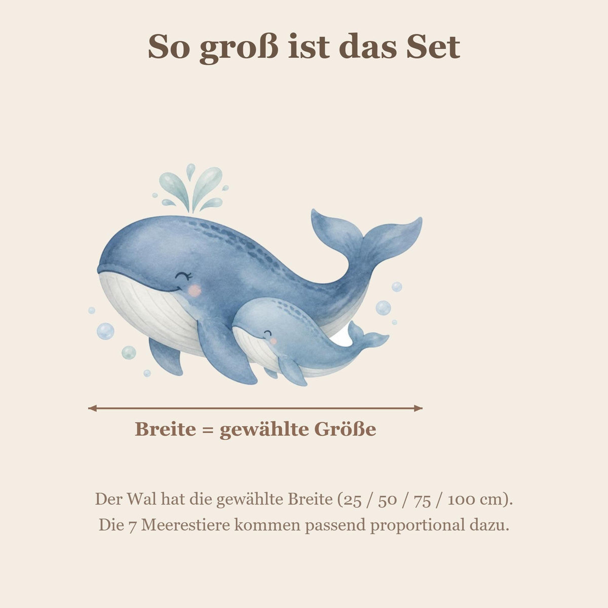 Wandsticker Set Unterwasser Kinderzimmer