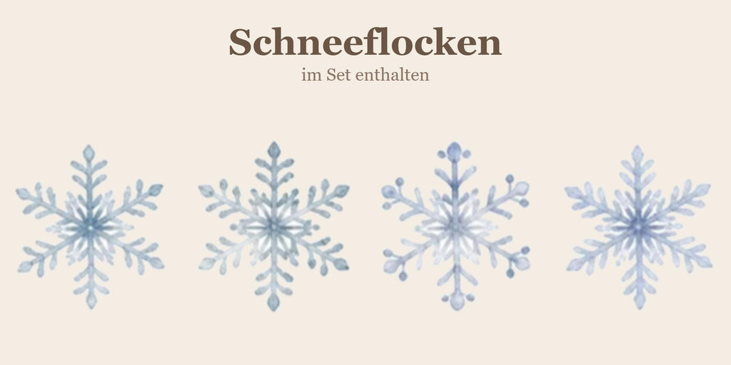 Fensterbild Weihnachten Winterdorf