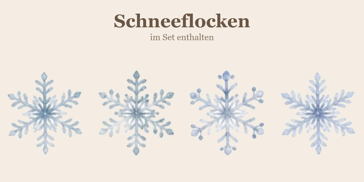 Fensterbild Winter Waldtiere