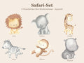 Wandsticker Set Safari Tiere Kinderzimmer