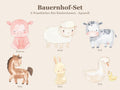 Wandsticker Set Bauernhof Tiere Kinderzimmer