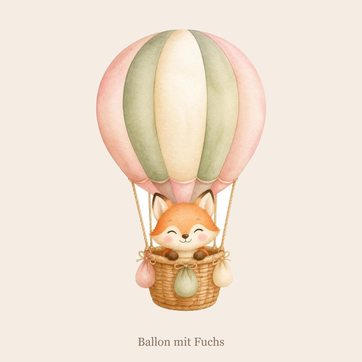 Wandsticker Set Heißluftballon Kinderzimmer
