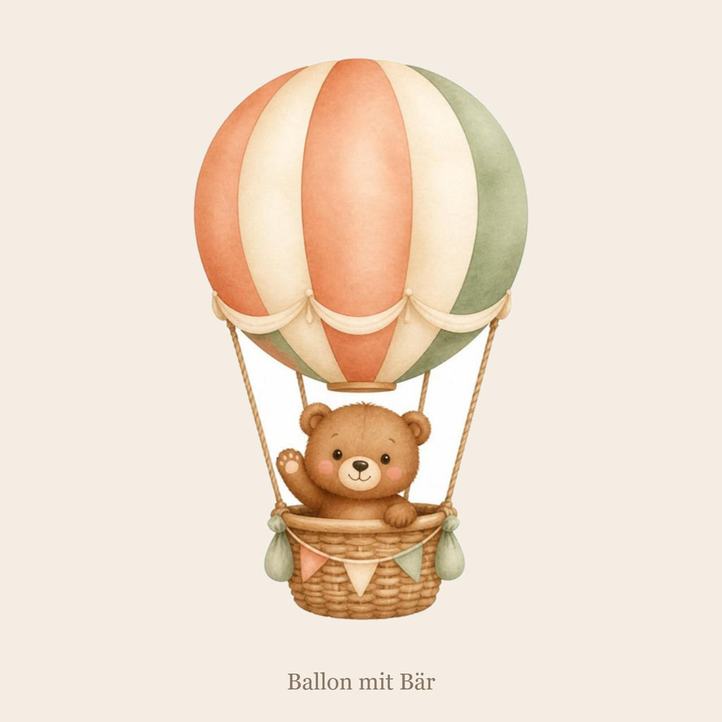 Wandsticker Set Heißluftballon Kinderzimmer