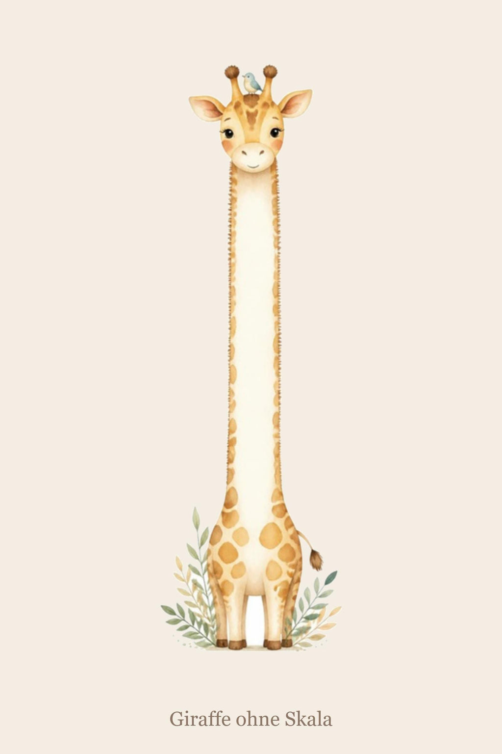 Messlatte Kinder Giraffe Wandsticker