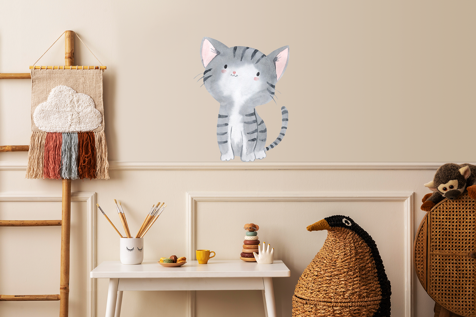Wandsticker Aufkleber Katze