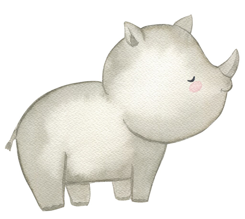 Wandsticker Aufkleber Nashorn