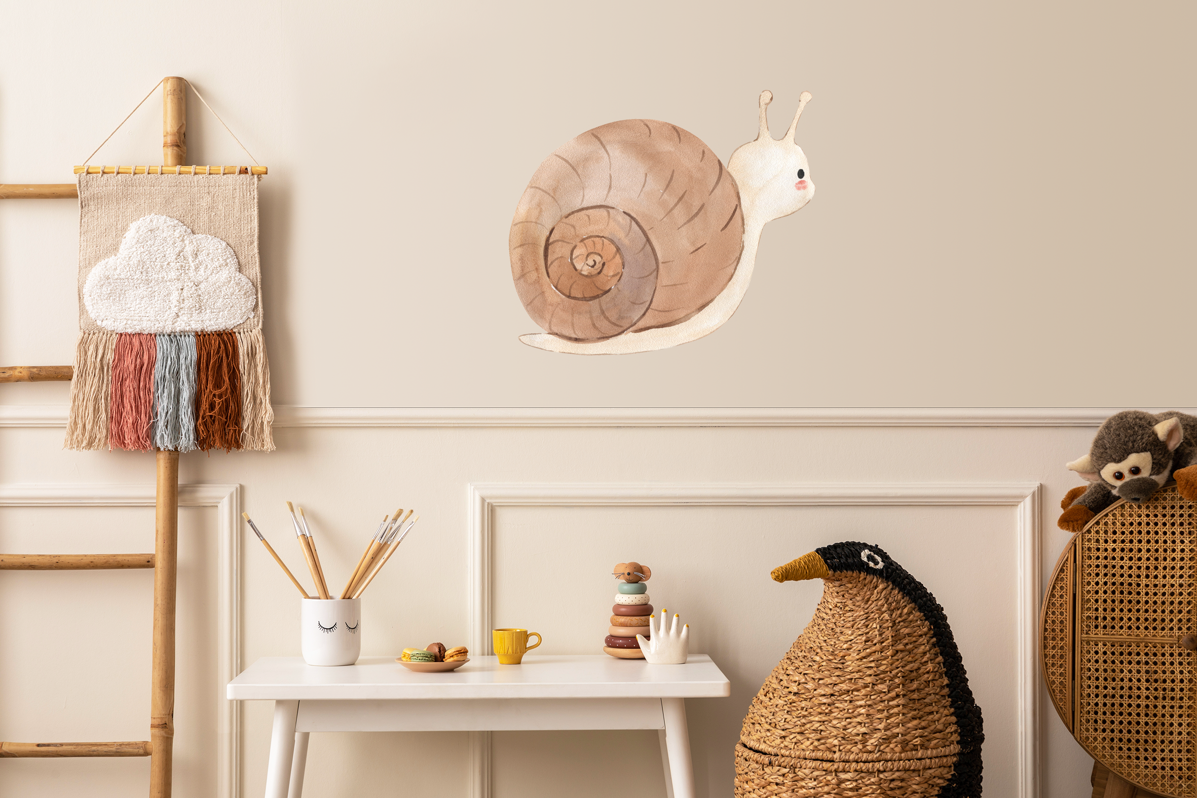Wandsticker Aufkleber Schnecke