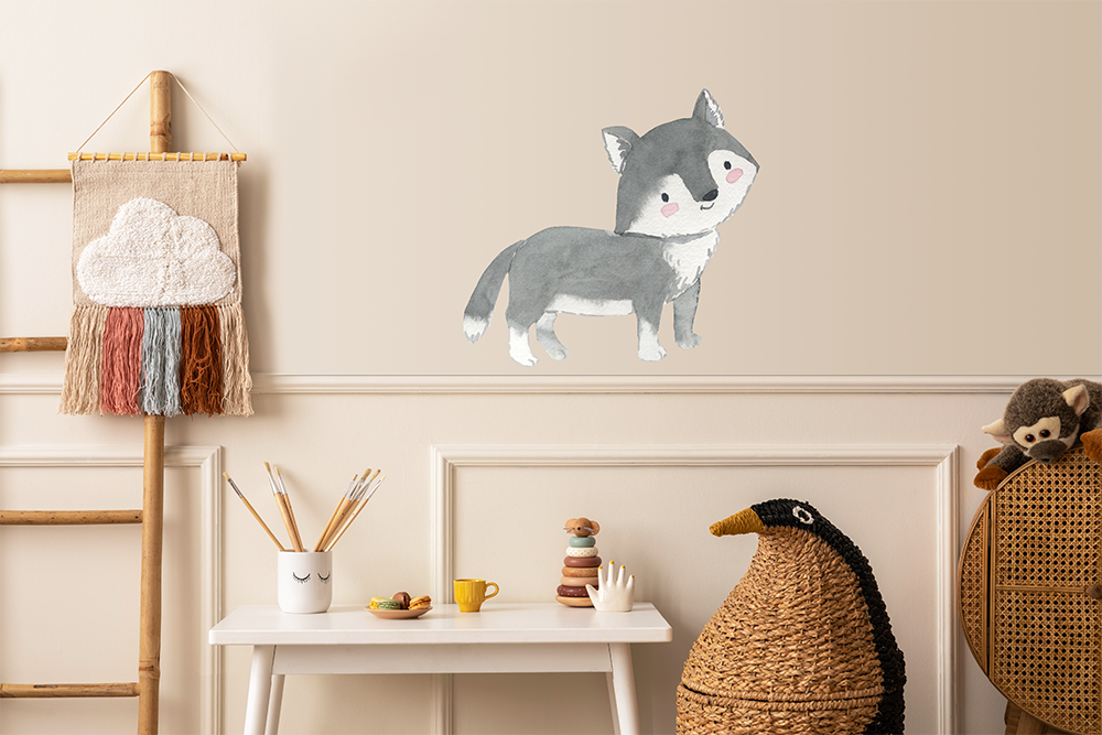 Wandsticker Aufkleber Wolf