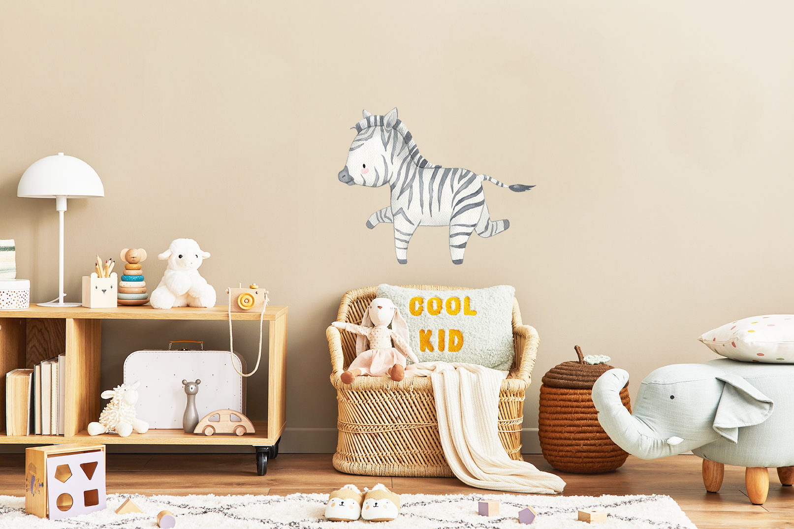 Wandsticker Aufkleber Zebra